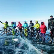 Зимний Байкал на велосипедах. Путешествие по льду Малого Моря поход, изображение 3