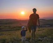 На берегу реки Кача