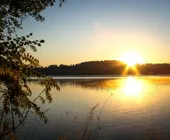 Закат в походе Карелия