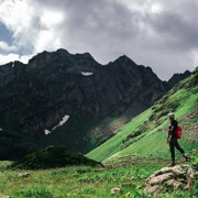 Панорама гор абхазия