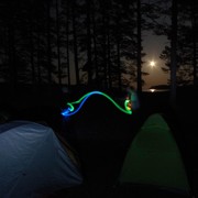 Палатки ночью