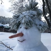 смешной снеговик