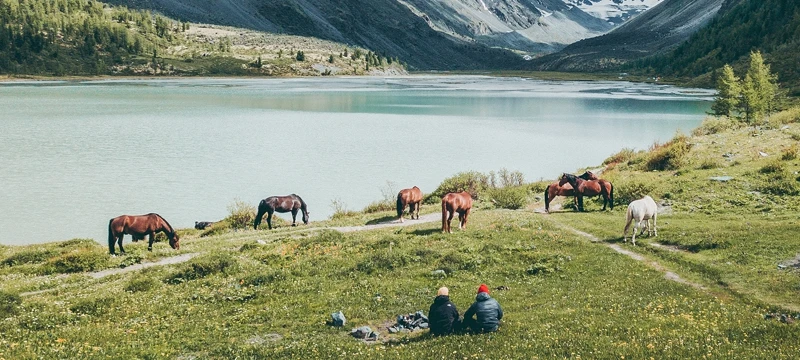 Конный Алтай. Шавлинские озера налегке с конным сопровождением поход