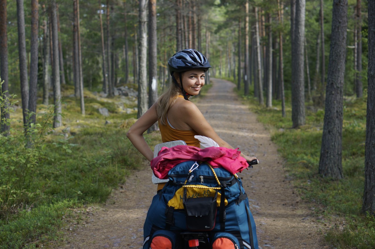 Купание в велопоходе