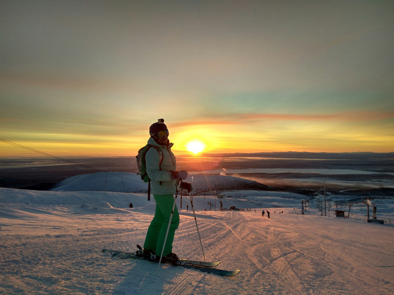  на горных лыжах в Хибинах